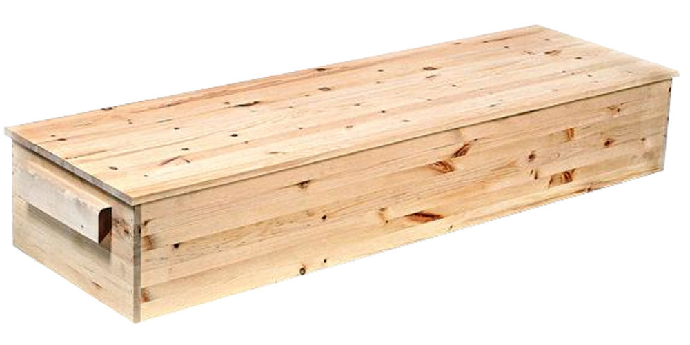 basic pine casket